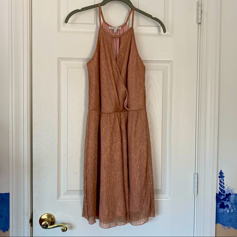 Pink glitter cocktail dress - Charlotte Russe size XS